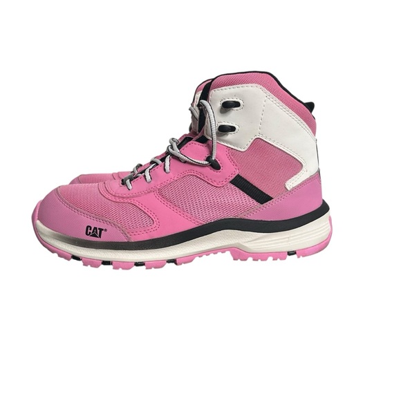 Caterpillar Quake Mid Composite Toe Rose Bloom Pink Work Safety Boots Women’s 9 - Picture 2 of 8